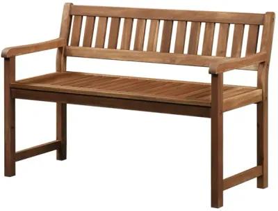 Linon Catalan Bench Acorn Finish