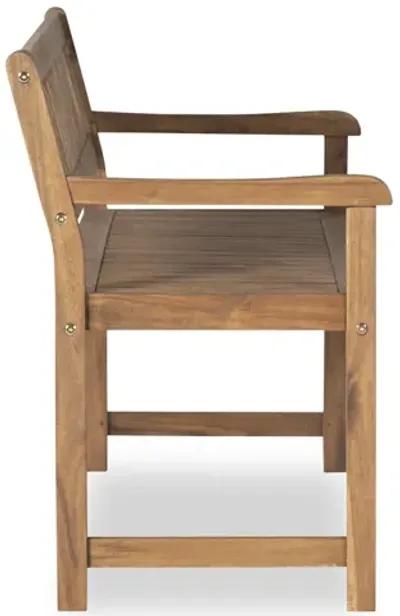 Linon Catalan Bench Acorn Finish