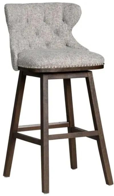 Crestview Baltimore Dark Brown/Gray Bar Stool