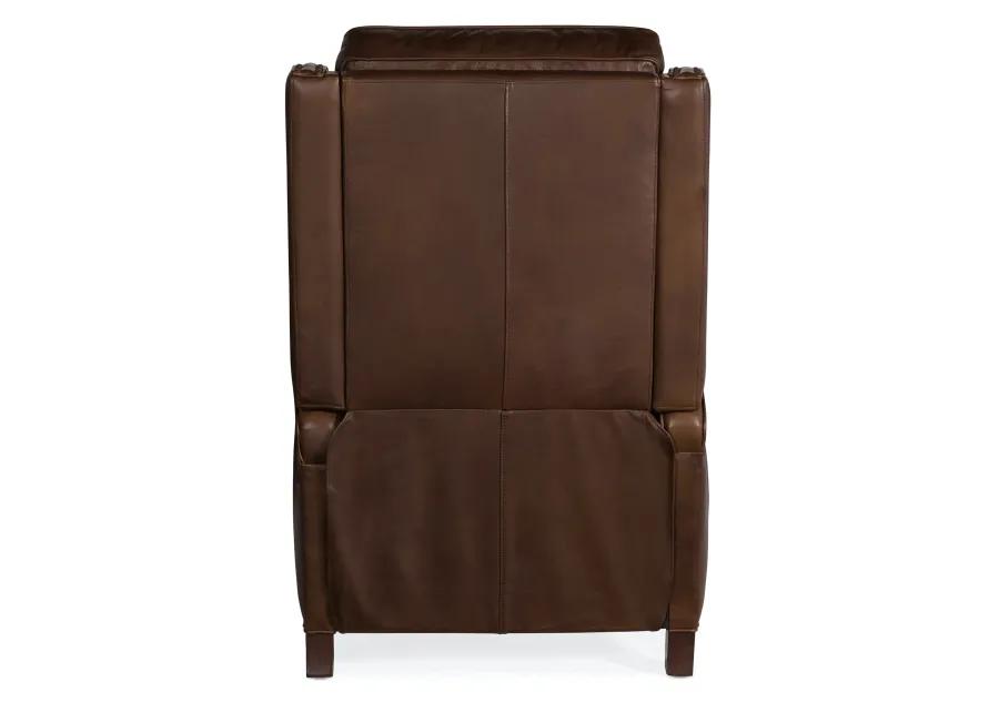 RYLEA POWER LEATHER RECLINER CHAIR WITH POWER HEADREST