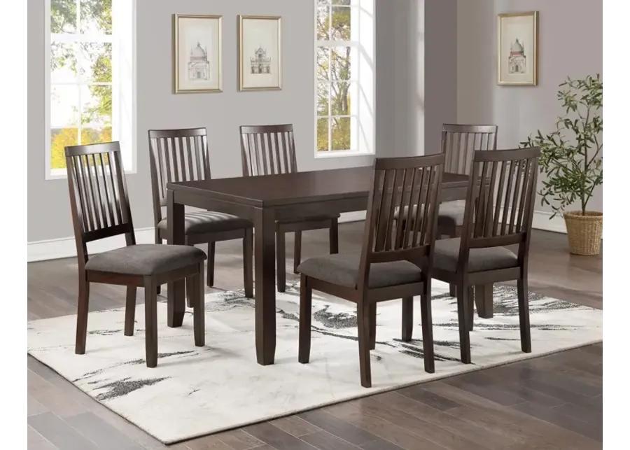 YORKTOWN ESPRESSO 7-PIECE DINING SET