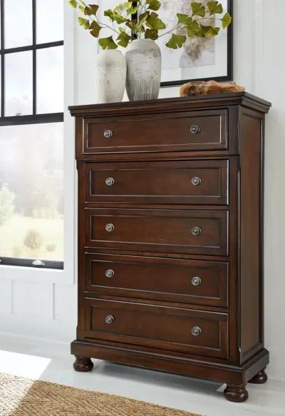 Ashley Porter Rustic Brown Millennium Chest