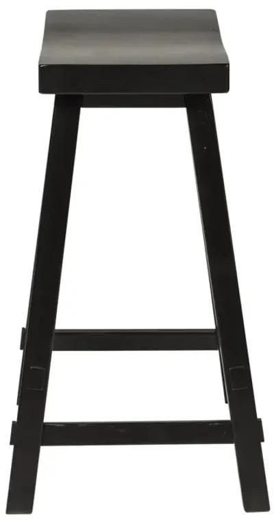 Creations II 24 Inch Sawhorse Black Bar Stool