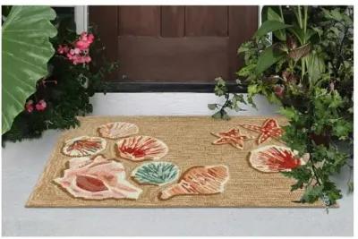 Trans Ocean Frontporch Beachcomber Sand Doormat