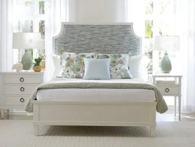 BELLE ISLE UPHOLSTERED BED 6/6 KING OCEAN BREEZE