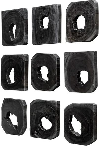 Uttermost Bahati 9-Piece Ebony Wood Wall Art