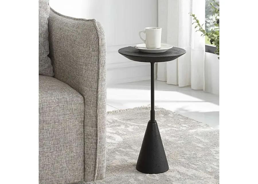 MIDNIGHT BLACK ACCENT TABLE