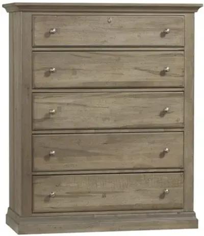 Vaughan-Bassett 5-Drawer Artisan & Post Carlisle Natural Grey Chest