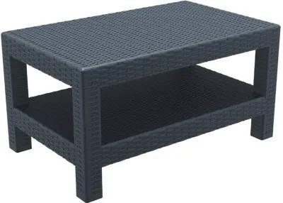 Compamia Monaco Rectangle Patio Coffee Table Dark Gray