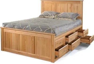 Queen Bed with 6 Storage Drawers