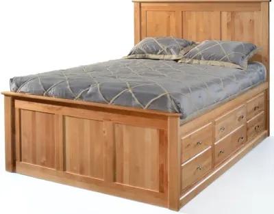 Queen Bed with 6 Storage Drawers