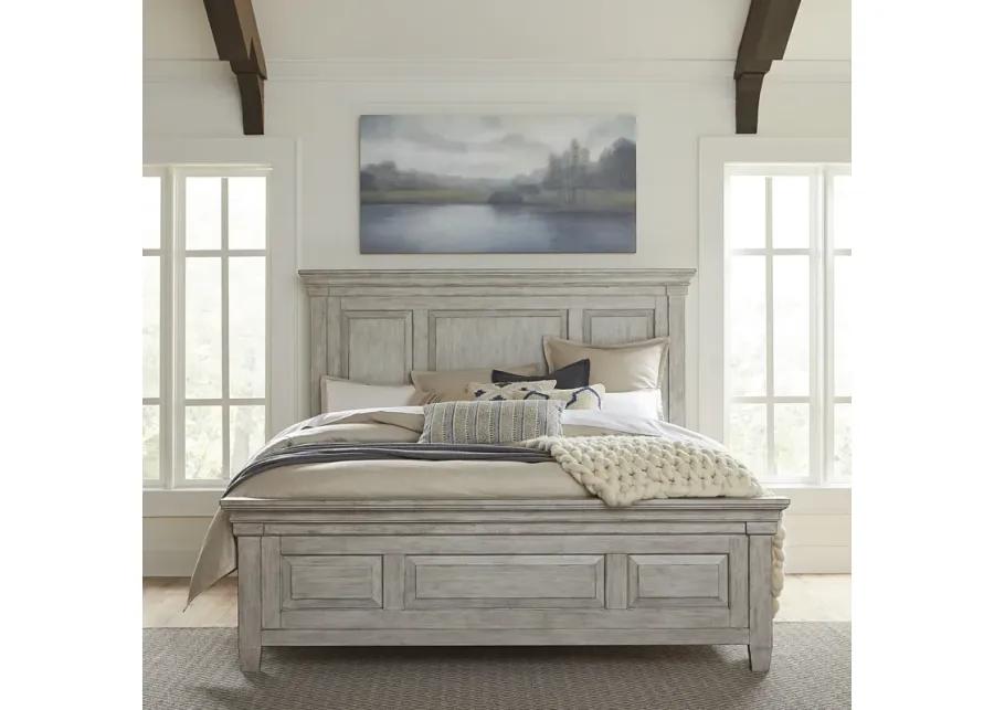 QUEEN PANEL BED DRESSER & MIRROR NIGHT STAND - HEARTLAND