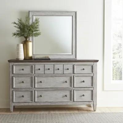 Liberty Furniture Complete Queen Bedroom Set Panel Bed, Dresser, Mirror & Nightstand Heartland