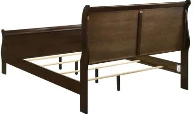 Coaster Louis Philippe Wood Full Sleigh Bed Cappuccino