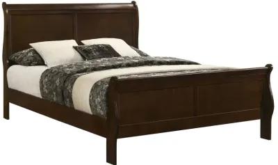 Coaster Louis Philippe Wood Full Sleigh Bed Cappuccino