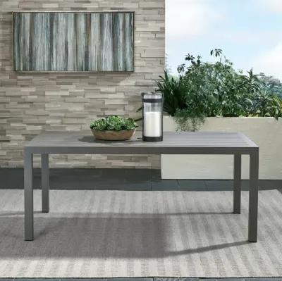 OUTDOOR RECTANGULAR LEG TABLE - GRANITE - PLANTATION KEY