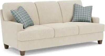 Flexsteel South Haven White Shell Sofa