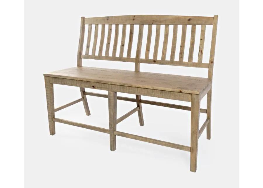 CARLYLE CROSSING SLATBACK COUNTER BENCH