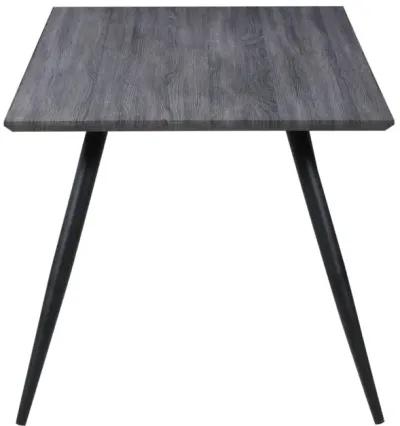 HENRIET CONTEMPORARY DINING TABLE WITH MELAMINE WOODEN TOP