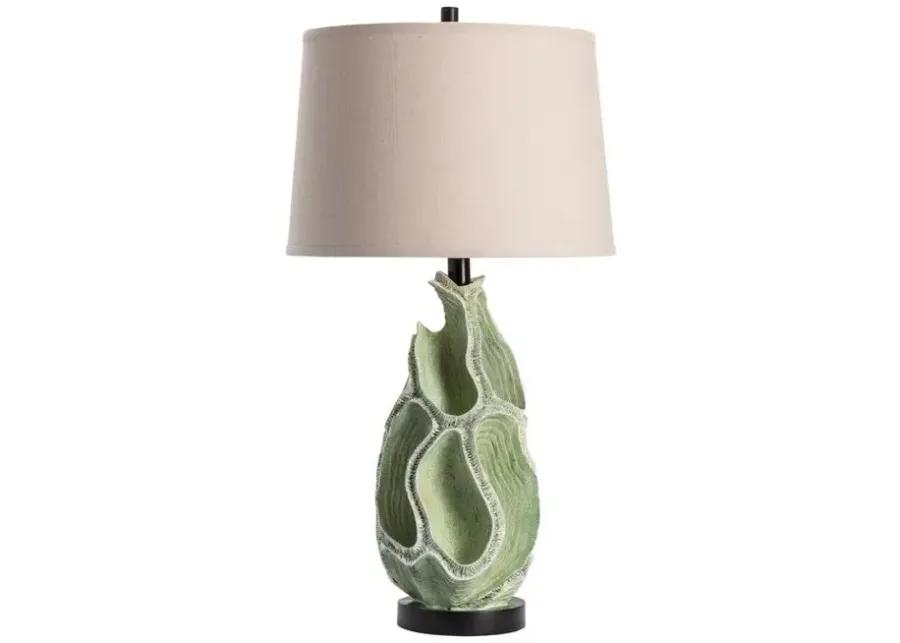 CORAL REEF GRAY/OFF-WHITE TABLE LAMP