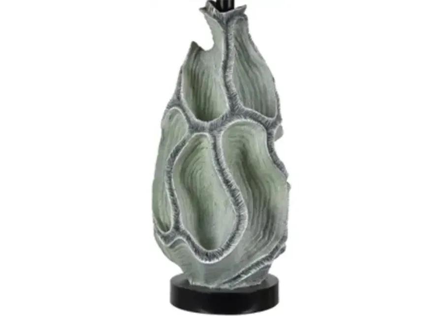 CORAL REEF GRAY/OFF-WHITE TABLE LAMP