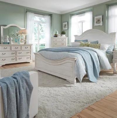 Complete King Bedroom Set - Panel Bed, Dresser, Mirror & Chest - Bayside