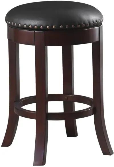 Coaster Aboushi Backless Swivel Counter Stool Brown