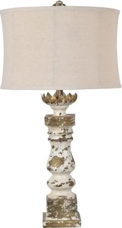 Crestview Brimar Beige/White Table Lamp