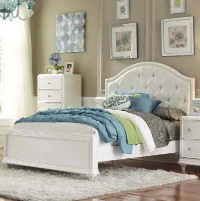 Liberty Furniture Kids/Teens Stardust Iridescent White Twin Panel Headboard