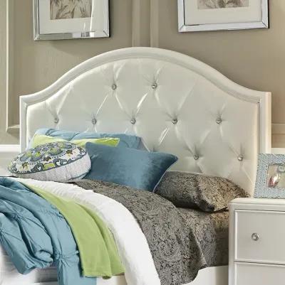 Liberty Furniture Kids/Teens Stardust Iridescent White Twin Panel Headboard