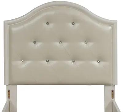 Liberty Furniture Kids/Teens Stardust Iridescent White Twin Panel Headboard