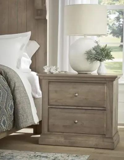 Vaughan-Bassett Carlisle Natural Grey Nightstand