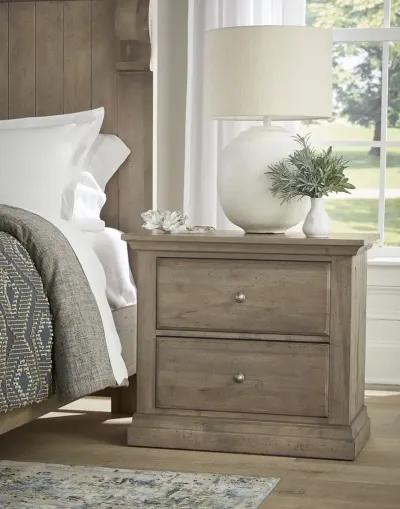 Vaughan-Bassett Carlisle Natural Grey Nightstand