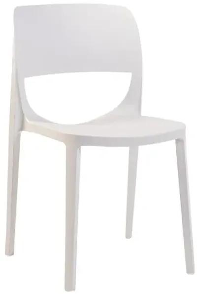 Rainbow Outdoor Bella Side Chair in White