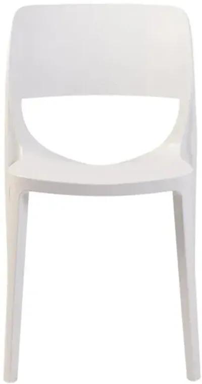 Rainbow Outdoor Bella Side Chair in White