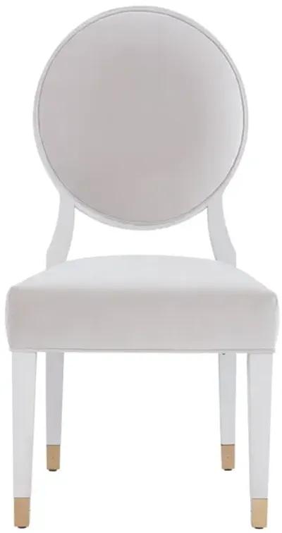 Universal Love. Joy. Bliss. Miranda Kerr Home Alabaster Oval Side Chair