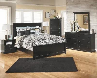 Ashley Maribel Black Queen Panel Bed