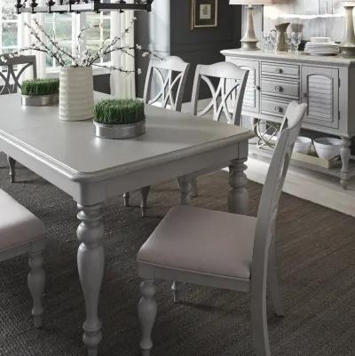 Liberty Furniture 7-Piece Light Gray Rectangular Dining Table Set Summer House