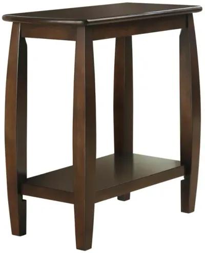 Raphael 1-Shelf Rectangular Wood Side Table Cappuccino