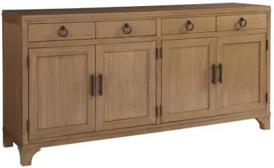 Barclay Butera by Lexington Newport 78 Inch Wide 4-Drawer Bayside Sideboard Wood Sandstone Finish