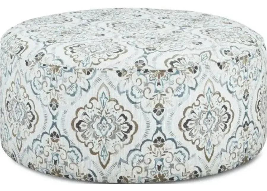 BATES GLENVILLE CASCADE CHARCOAL COCKTAIL OTTOMAN