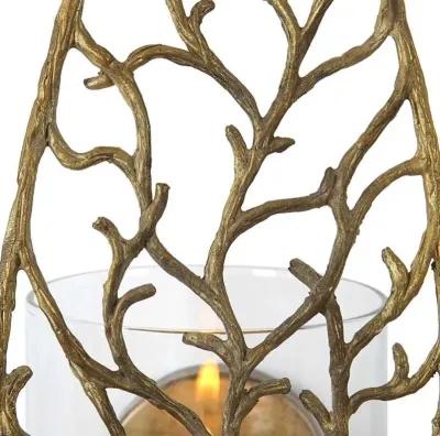 Uttermost Woodland Treasure Gold Candle Sconce