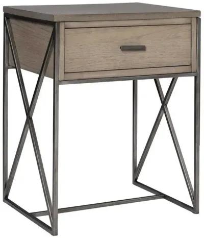 CARTWRIGHT MUSHROOM GRAY SIDE TABLE