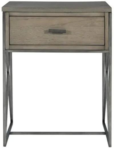 CARTWRIGHT MUSHROOM GRAY SIDE TABLE