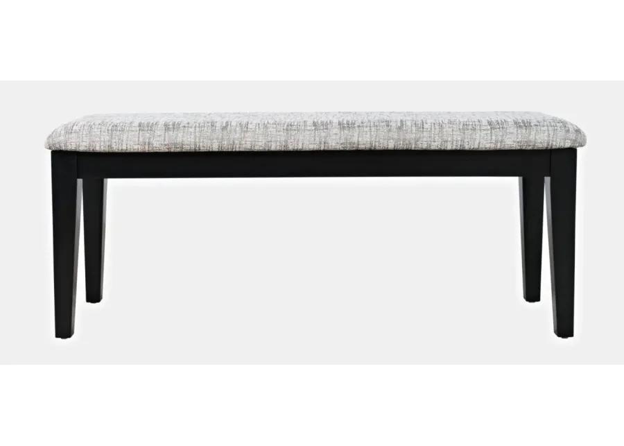 URBAN ICON UPHOLSTERED BENCH BLACK