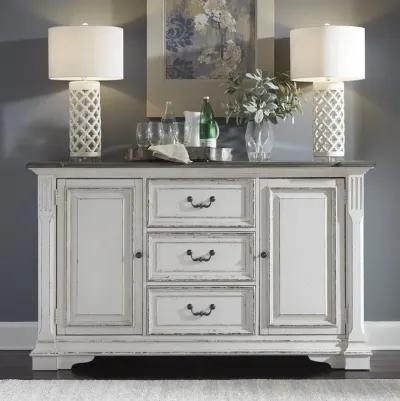 Liberty Furniture Abbey Park Antique White Buffet