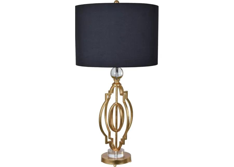 SHINE HAND FINISHED GOLD LEAF TABLE LAMP