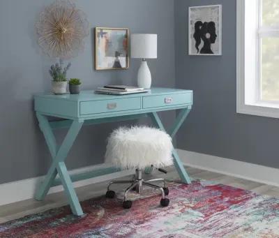 Linon Peggy Blue Writing Desk