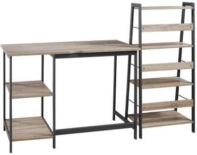 Ashley Soho Brown/Black Home Office Desk & Shelf