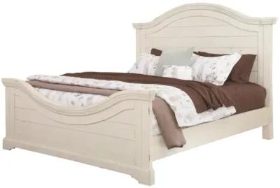 American Woodcrafters Stonebrook Complete Queen Bed in Distressed Antique White